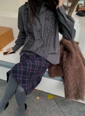 九1214韩国东大门衬衫-区Tempting-8727153舒适通勤潮流纯色原宿