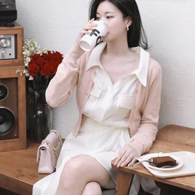 三0124韩国官网Milkcocoa-t111189女针织衫复古可爱时装冬季欧美