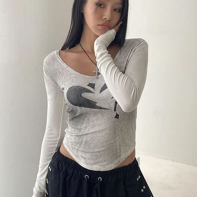 六0923韩国正品27325 T恤区英伦正品炸街夏款瑞丽新款风格直邮