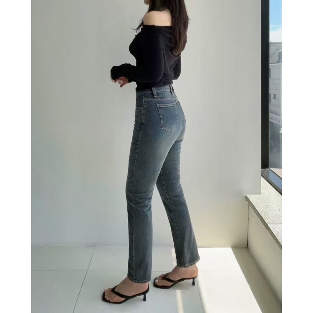 九0809韩国东大门运动牛仔裤区HowLuk-8605584秋冬清新韩版简约