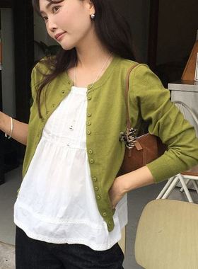 六0923韩国正品moren-aeen-588 针织衫区纯色英伦正品炸街夏款