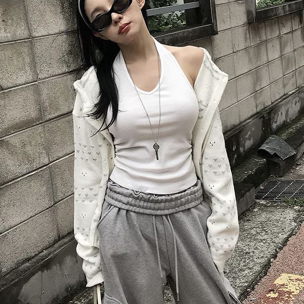 六0923韩国正品d0fe04295632 针织衫区都市夏季原宿正品修身休闲