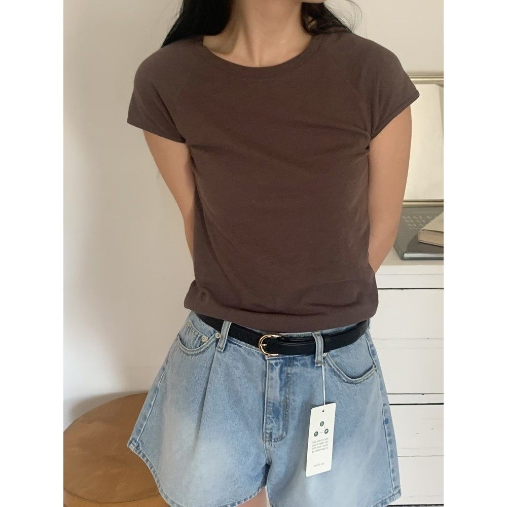 九0809韩国东大门t恤区asome-8605703经典纯色学院正品英伦冬款