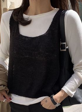 六0923韩国正品zemmaworld-32127 背心区街头秋季时尚通勤气质