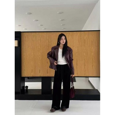 九1027韩国东大门休闲长裤区CELLONA-8680535优雅可爱修身冬季