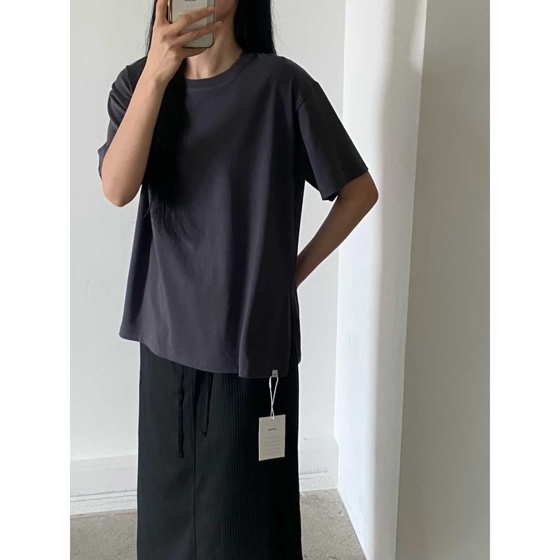 八1010韩国东大门运动瑜伽T恤区4449997秋季档口通勤经典纯色高端