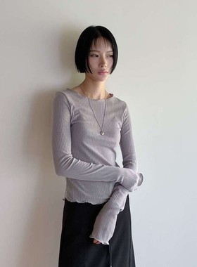 九1018韩国东大门t恤区Murmuring-8673654直邮端庄甜美炸街秋冬