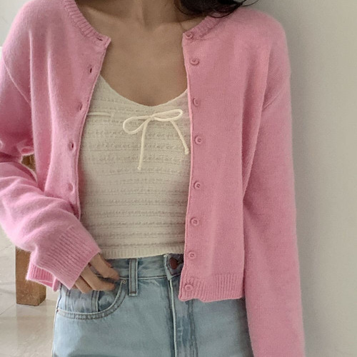 三0124韩国官网CRKO-o46387女针织衫可爱英伦冬季学院正品瑞丽