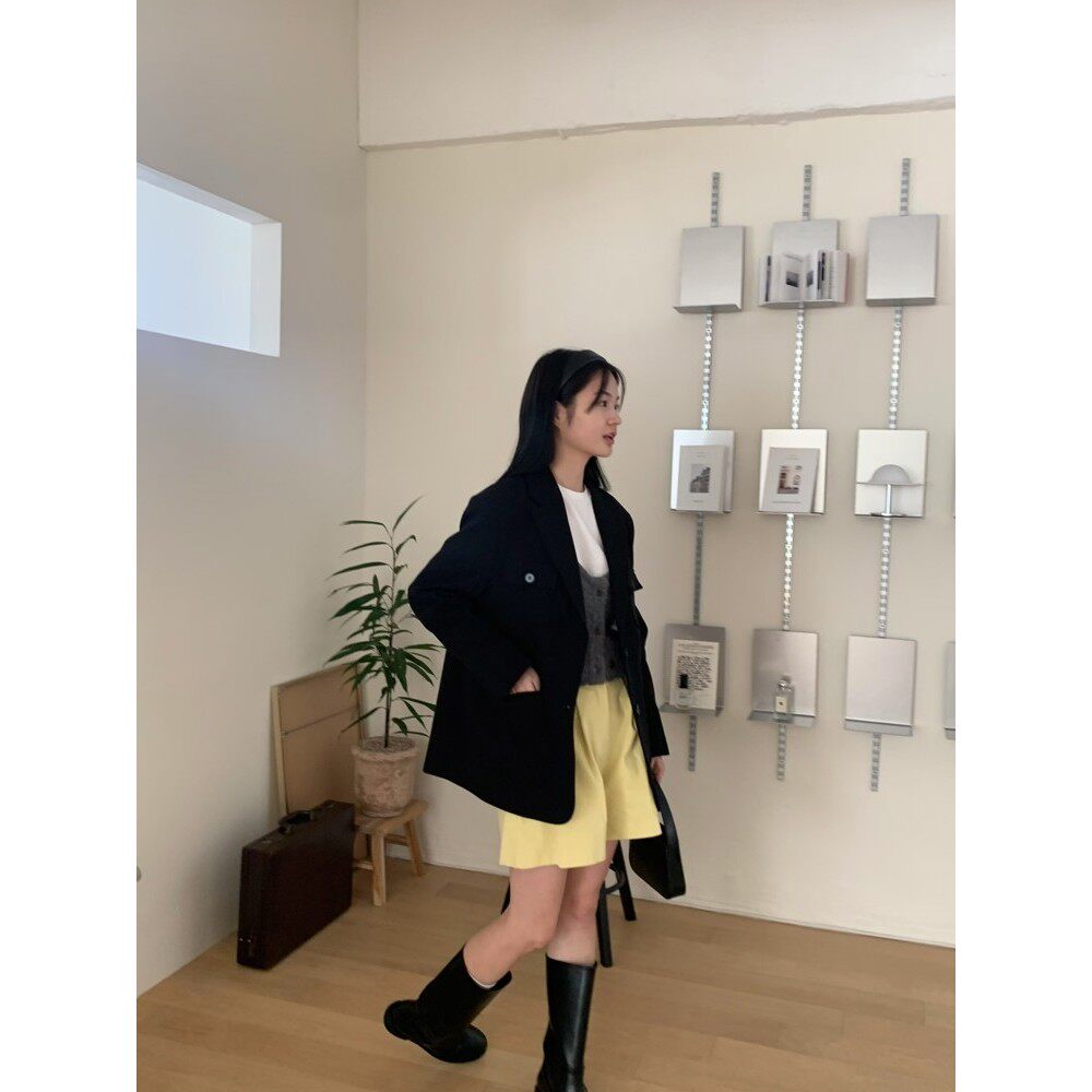 九0809韩国东大门西服区asome-8605301简约可爱时装冬季优雅正品