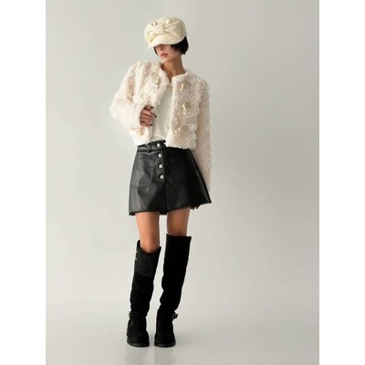 九1205韩国东大门裤子裙裤区ILLO-8720135知性休闲简洁直邮清新