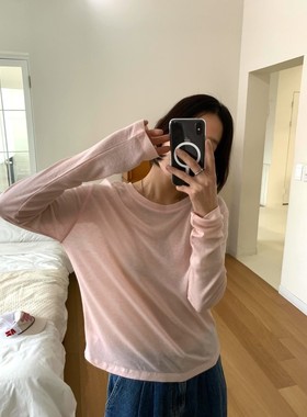 九0809韩国东大门t恤区ROMANTICIZE-8605894修身通勤风格纯色大气