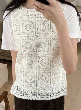 六0719韩国正品alit-tle-b--17379 背心区通勤学院纯色大气正品