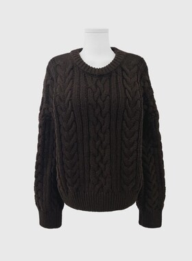 八1127韩国东大门运动户外针织衫区G-4506030秋冬知性韩版复古