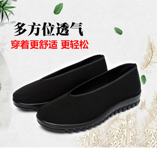 传统老北京布鞋 中国风休闲鞋 轻便透气爸爸鞋 男晨练圆口太极老头鞋
