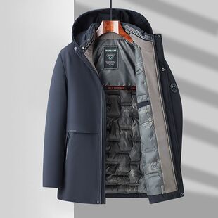 冬季新款男士棉衣简约时尚休闲中老年棉服加厚保暖男式冬装棉袄