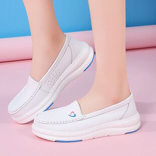 夏新款护士鞋软底透气医生工作鞋爆米花防滑平底鞋舒适不累脚女鞋