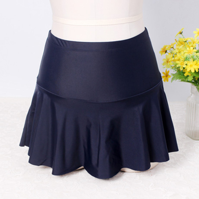 [日升泳装泳具分体泳衣]游泳裤裙女单独高腰平角大码遮肚妊娠纹月销量9件仅售38元