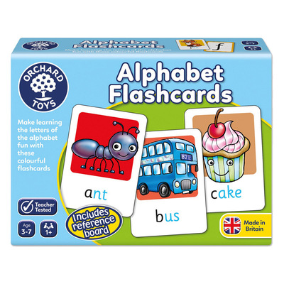 英国Orchard toys字母闪卡alphabet flashcards英语启蒙儿童桌游