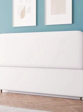 妞佳床头软包2025新款实木简约超薄现代落地轻奢背板靠背一体定制