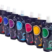 初学者水粉颜料单个便携袋儿童水粉美术颜料 挤压式 马蒂斯100ml水粉颜料练习36色补充包果冻水粉替换装 套装