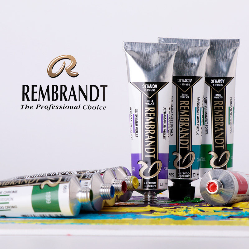 荷兰进口泰伦斯REMBRANDT伦勃朗丙烯颜料艺术家创作压克力防水美