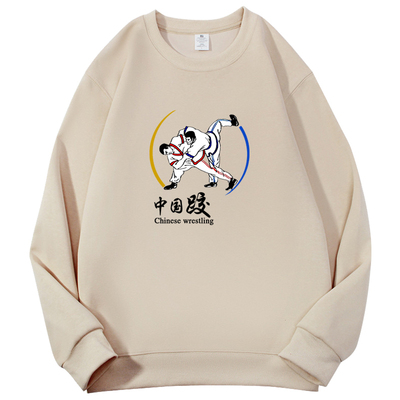 中国式摔跤衣圆领男女士卫衣