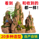 吸水石上水石盆景假山非天然原石石头微景观造景家居办公装 饰摆件
