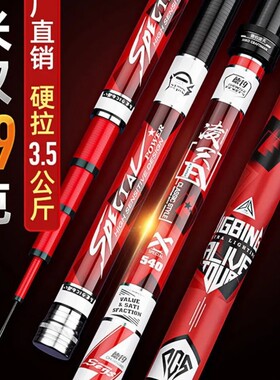 凌天鱼竿轻硬28/19调钓鱼竿长节手杆台钓竿鲫鱼鲤鱼渔具户外套装