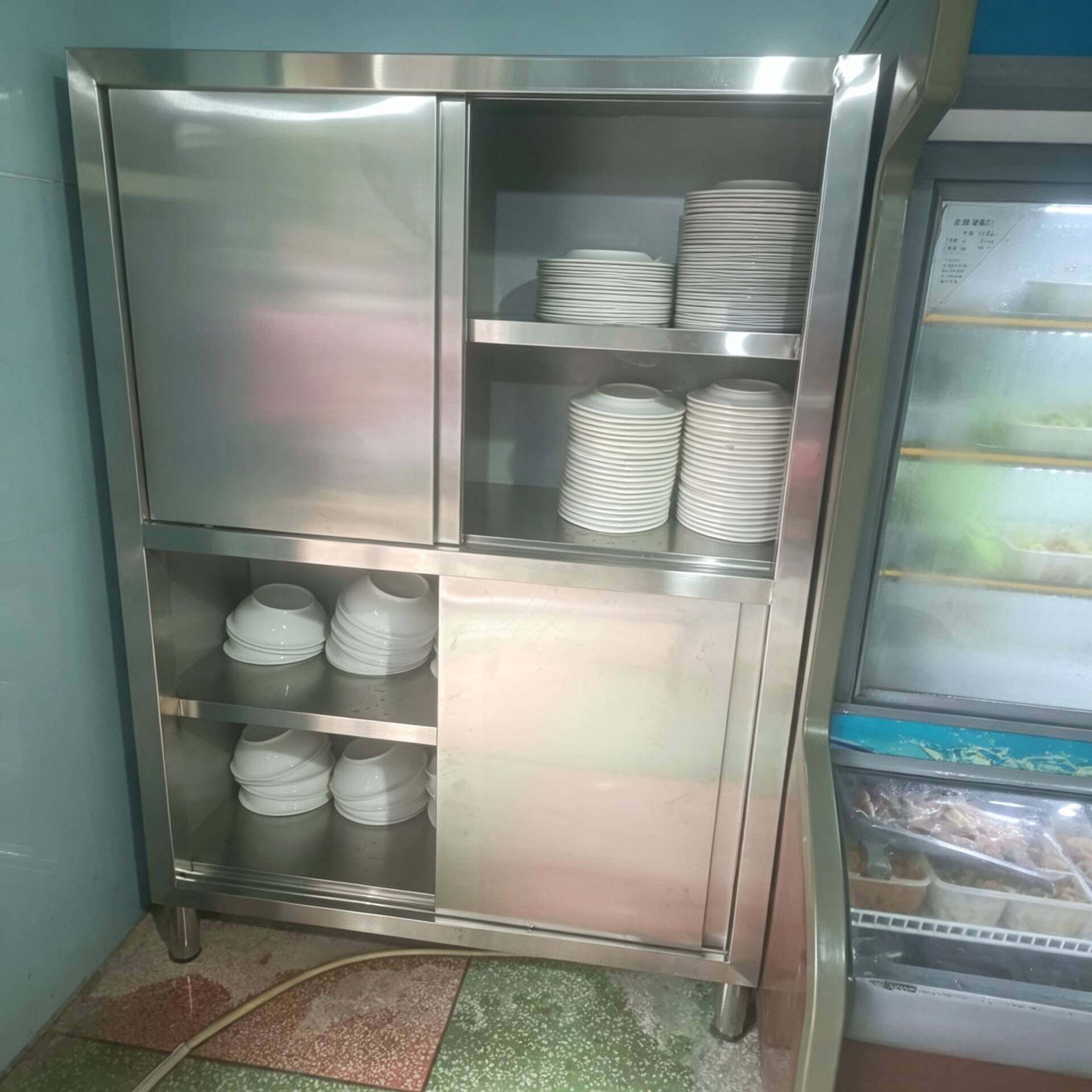 特厚不锈钢碗柜家用厨房