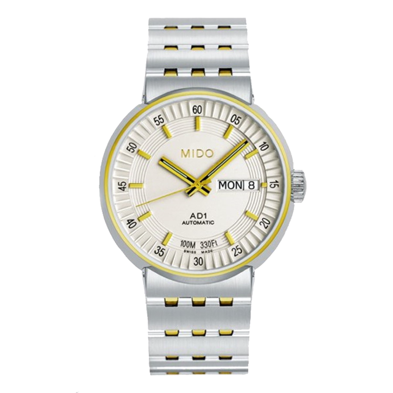 美度mido瑞士手表完美系列男款奢华商务防水镀金日历自动机械男表