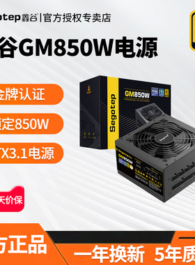 鑫谷GM850W金牌台式主机电脑电源750W 650W 550W 1000W电源ATX3.1