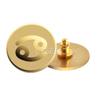 12十二星座时尚个性胸针徽章狮子处女天秤天蝎座送男女朋友情侣款