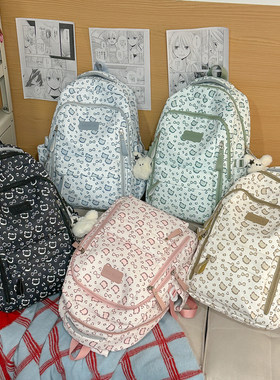 可爱卡通小猫玩偶书包软妹小学生校园百搭背包减负防水轻便双肩包