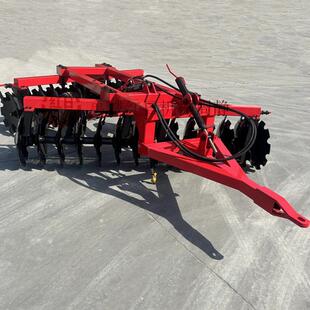 重型圆盘耙工作视频开荒灭茬缺口圆盘耙液压折翼圆盘耙