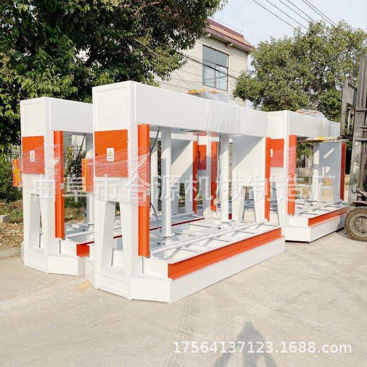 保温一体板6米冷压机大型钢木门防火门蜂窝板50吨双顶压板机