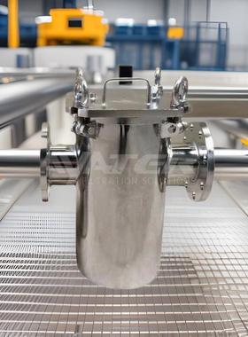 卅亚过滤管道不锈钢平口工业法兰SRB篮式过滤器双联蓝式过滤器