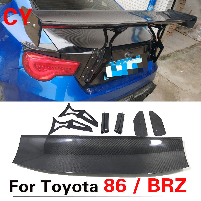 适用丰田86 gt86 斯巴鲁 brz改装碳纤维大尾翼火箭兔顶翼扰流板
