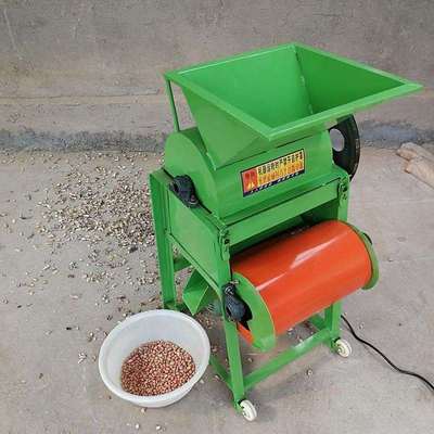 油坊带除尘花生磕皮机农用长果脱壳剥皮机花生种脱粒机设备