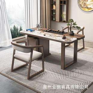 新中式实木茶桌轻奢餐椅家用带扶手椅主人椅茶桌茶室泡茶椅子