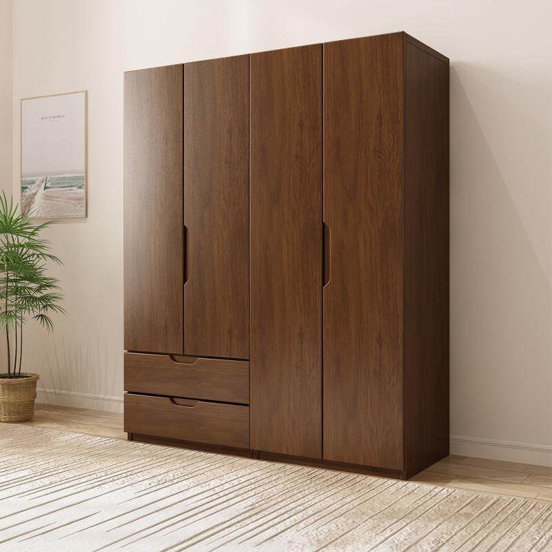 免安装出租房用儿童收纳柜子组装实木衣柜家用卧室原木松木全实木