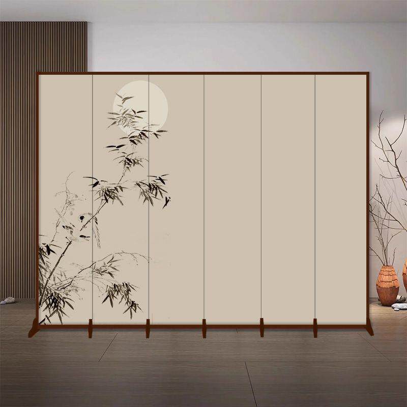 屏风隔断客厅入户新中式玄关可折叠移动实木遮挡酒店中式古风木质