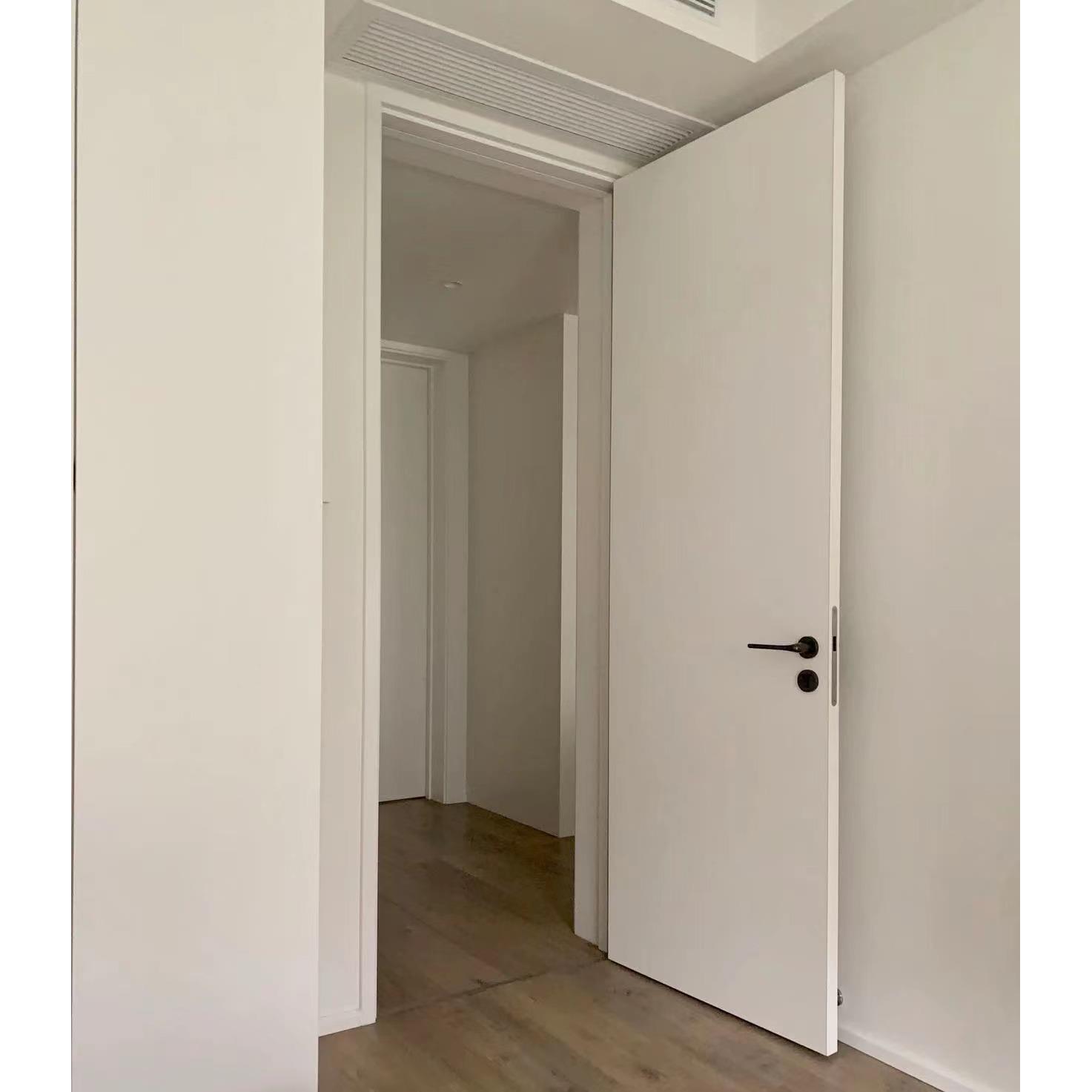 极简烤漆复合门平板卧室门隔音防潮房间门纯白木门