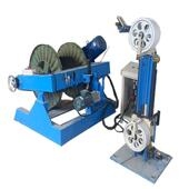 主动被动放线成圈机成卷钢丝绳电线自动打盘复卷储线架电动中小型