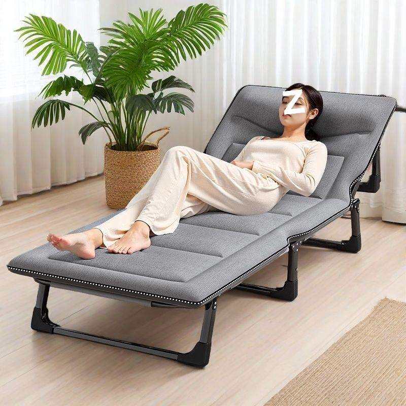 午休床单人折叠床加宽办公室午休床静音午睡神器折叠单人床陪护床