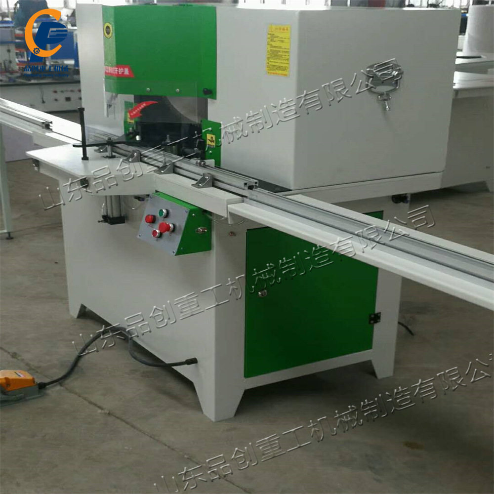 木板铝材合金制品切角工具小型双头锯切角机相框门窗封边设备