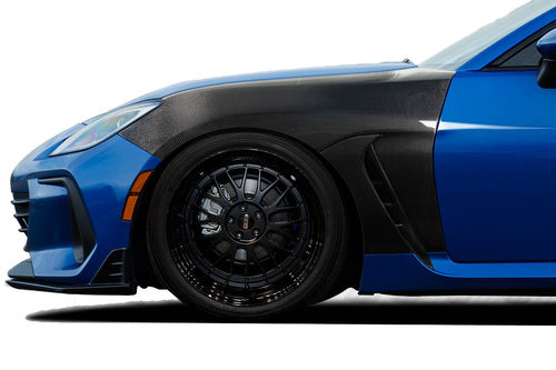 2022-2023年适用于斯巴鲁BRZ/丰田86改装碳纤维前叶子板