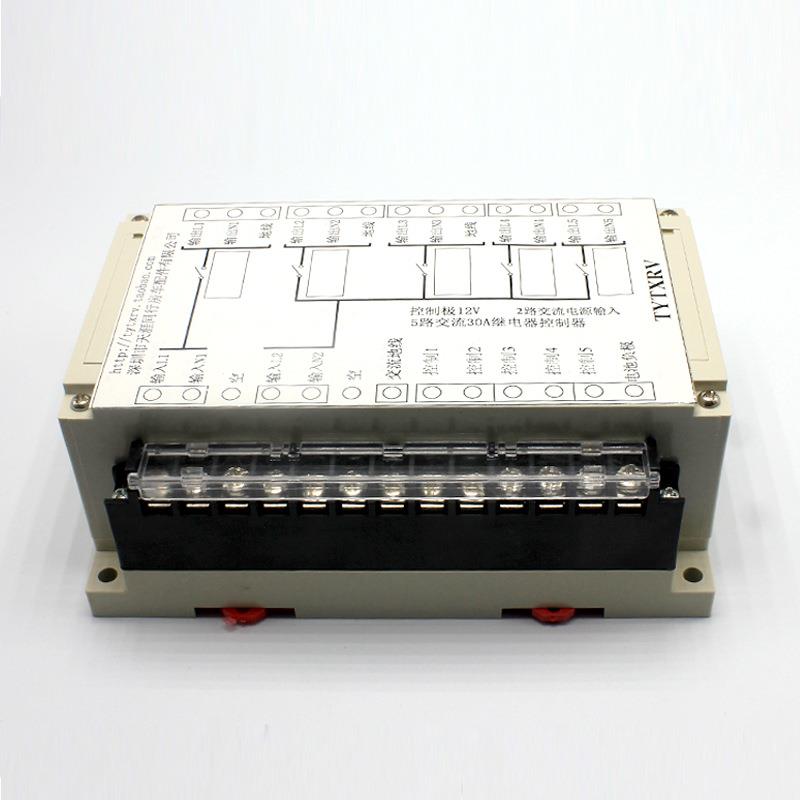 房车配件5路12V/24V大电流继电器控制盒交流继电器组TY