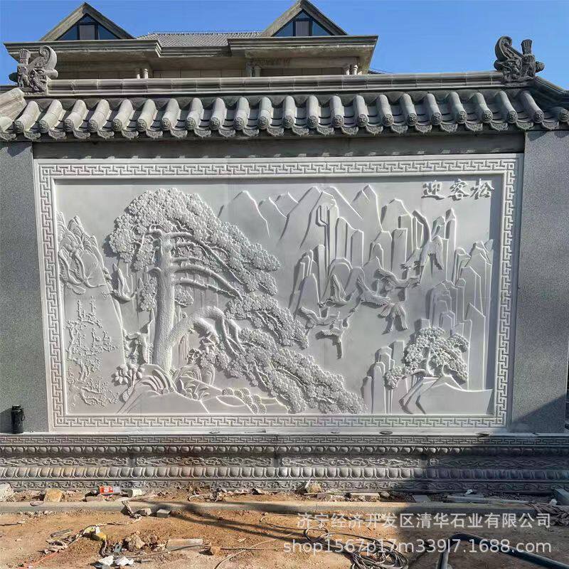 批发供应石雕壁画广场庭院别墅浮雕壁画地雕浮雕雕刻青石石雕壁画