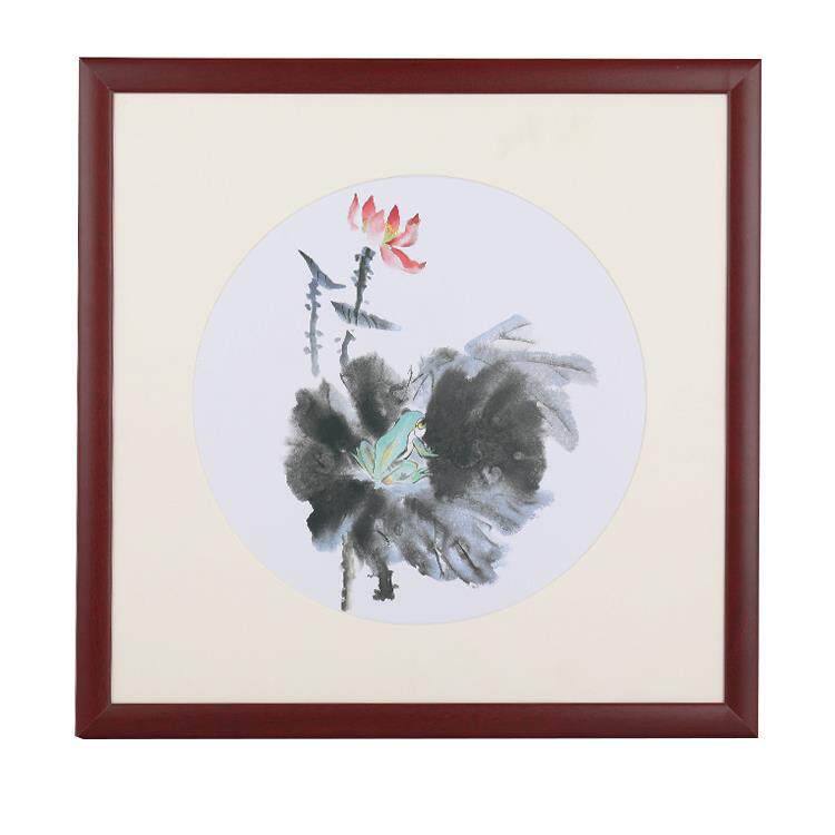 I9EK画框装裱实木38国字画书法十字绣钻石正方形相框50外框架挂墙