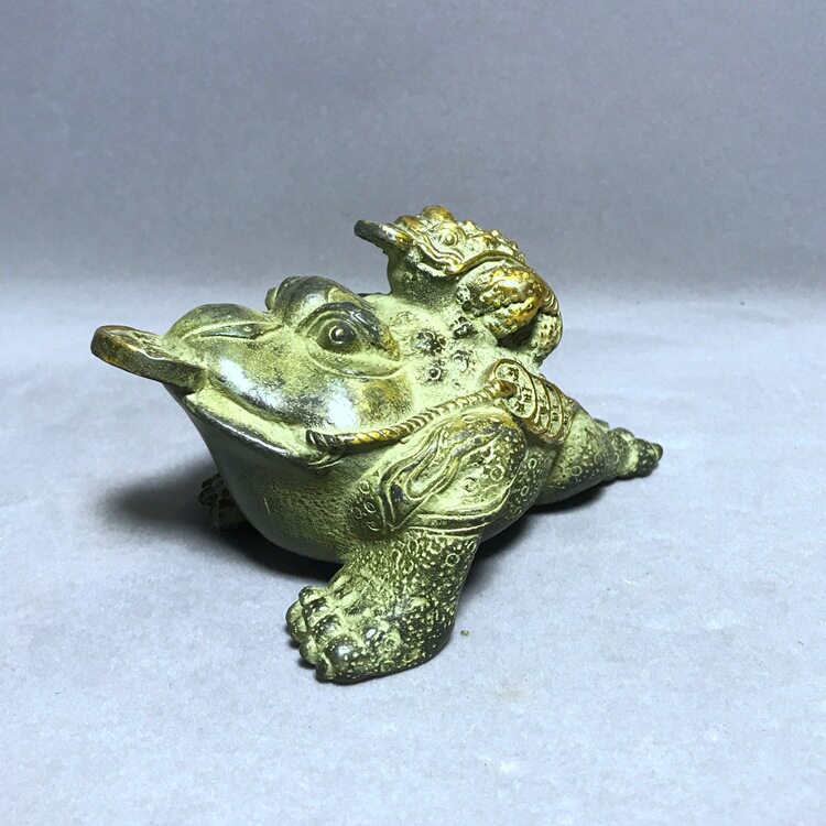 古玩铜器老铜器仿古铜器铜蟾蜍招财进宝蟾蜍摆件家居办公装饰用品